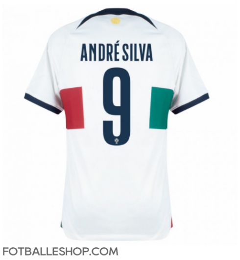 Portugal Andre Silva #9 Replika Bortedrakt VM 2022 Kortermet