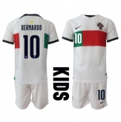 Portugal Bernardo Silva #10 Replika Bortedrakt Barn VM 2022 Kortermet (+ bukser)