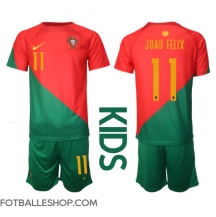 Portugal Joao Felix #11 Replika Hjemmedrakt Barn VM 2022 Kortermet (+ bukser)