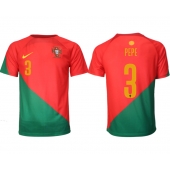 Portugal Pepe #3 Replika Hjemmedrakt VM 2022 Kortermet