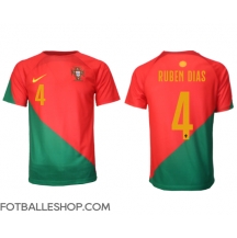 Portugal Ruben Dias #4 Replika Hjemmedrakt VM 2022 Kortermet
