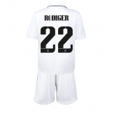Real Madrid Antonio Rudiger #22 Replika Hjemmedrakt Barn 2022-23 Kortermet (+ bukser)