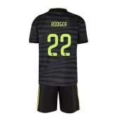 Real Madrid Antonio Rudiger #22 Replika Tredjedrakt Barn 2022-23 Kortermet (+ bukser)