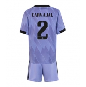 Real Madrid Daniel Carvajal #2 Replika Bortedrakt Barn 2022-23 Kortermet (+ bukser)