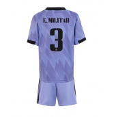 Real Madrid Eder Militao #3 Replika Bortedrakt Barn 2022-23 Kortermet (+ bukser)