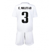 Real Madrid Eder Militao #3 Replika Hjemmedrakt Barn 2022-23 Kortermet (+ bukser)
