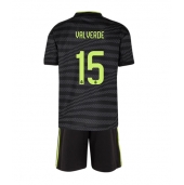 Real Madrid Federico Valverde #15 Replika Tredjedrakt Barn 2022-23 Kortermet (+ bukser)