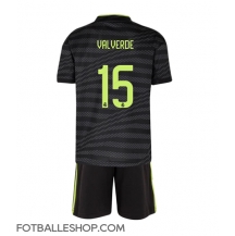 Real Madrid Federico Valverde #15 Replika Tredjedrakt Barn 2022-23 Kortermet (+ bukser)