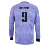 Real Madrid Karim Benzema #9 Replika Bortedrakt 2022-23 Langermet