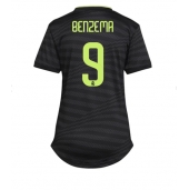 Real Madrid Karim Benzema #9 Replika Tredjedrakt Dame 2022-23 Kortermet