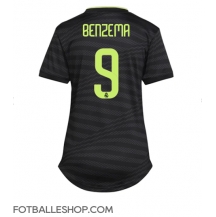 Real Madrid Karim Benzema #9 Replika Tredjedrakt Dame 2022-23 Kortermet