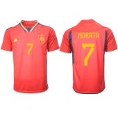 Spania Alvaro Morata #7 Replika Hjemmedrakt VM 2022 Kortermet
