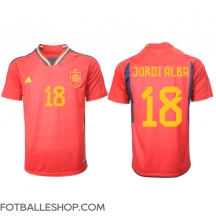 Spania Jordi Alba #18 Replika Hjemmedrakt VM 2022 Kortermet