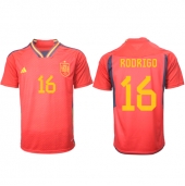 Spania Rodri Hernandez #16 Replika Hjemmedrakt VM 2022 Kortermet