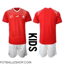 Sveits Replika Hjemmedrakt Barn VM 2022 Kortermet (+ bukser)