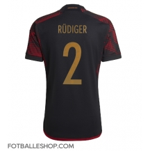 Tyskland Antonio Rudiger #2 Replika Bortedrakt VM 2022 Kortermet
