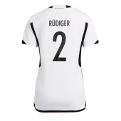 Tyskland Antonio Rudiger #2 Replika Hjemmedrakt Dame VM 2022 Kortermet