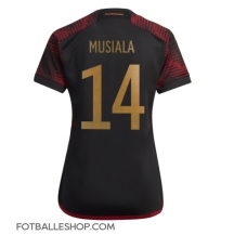 Tyskland Jamal Musiala #14 Replika Bortedrakt Dame VM 2022 Kortermet