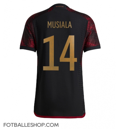 Tyskland Jamal Musiala #14 Replika Bortedrakt VM 2022 Kortermet