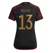 Tyskland Thomas Muller #13 Replika Bortedrakt Dame VM 2022 Kortermet