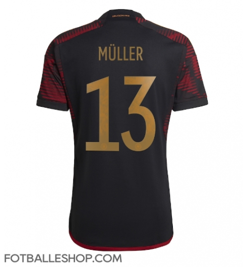 Tyskland Thomas Muller #13 Replika Bortedrakt VM 2022 Kortermet
