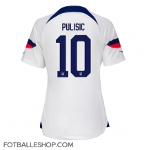 forente stater Christian Pulisic #10 Replika Hjemmedrakt Dame VM 2022 Kortermet