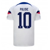 forente stater Christian Pulisic #10 Replika Hjemmedrakt VM 2022 Kortermet