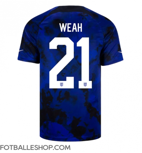 forente stater Timothy Weah #21 Replika Bortedrakt VM 2022 Kortermet