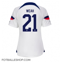 forente stater Timothy Weah #21 Replika Hjemmedrakt Dame VM 2022 Kortermet