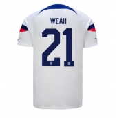 forente stater Timothy Weah #21 Replika Hjemmedrakt VM 2022 Kortermet