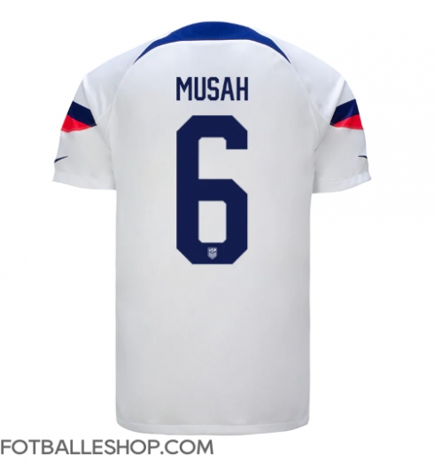 forente stater Yunus Musah #6 Replika Hjemmedrakt VM 2022 Kortermet