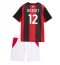 AC Milan Adrien Rabiot #12 Replika Hjemmedrakt Barn 2026-27 Kortermet (+ bukser)