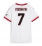 AC Milan Alvaro Morata #7 Replika Bortedrakt Dame 2024-25 Kortermet