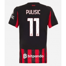 AC Milan Christian Pulisic #11 Replika Hjemmedrakt Dame 2025-26 Kortermet