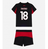 AC Milan Christopher Nkunku #18 Replika Hjemmedrakt Barn 2025-26 Kortermet (+ bukser)