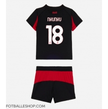 AC Milan Christopher Nkunku #18 Replika Hjemmedrakt Barn 2025-26 Kortermet (+ bukser)