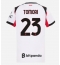 AC Milan Fikayo Tomori #23 Replika Bortedrakt Dame 2025-26 Kortermet