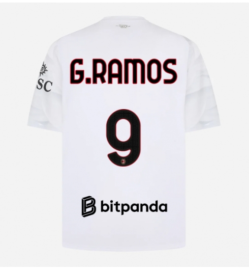 AC Milan Goncalo Ramos #9 Replika Bortedrakt 2026-27 Kortermet AC Milan Goncalo Ramos #9 Replika Bortedrakt 2026-27 Kortermet