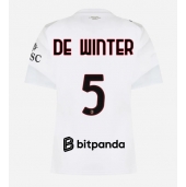 AC Milan Koni De Winter #5 Replika Bortedrakt Dame 2026-27 Kortermet