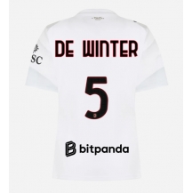 AC Milan Koni De Winter #5 Replika Bortedrakt Dame 2026-27 Kortermet