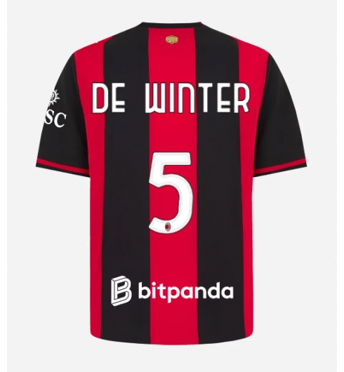 AC Milan Koni De Winter #5 Replika Hjemmedrakt 2026-27 Kortermet AC Milan Koni De Winter #5 Replika Hjemmedrakt 2026-27 Kortermet