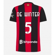AC Milan Koni De Winter #5 Replika Hjemmedrakt Dame 2026-27 Kortermet