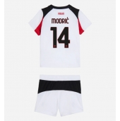 AC Milan Luka Modric #14 Replika Bortedrakt Barn 2025-26 Kortermet (+ bukser)