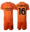 AC Milan Mike Maignan #16 Keeper Replika Bortedrakt Barn 2024-25 Kortermet (+ bukser)