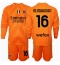 AC Milan Mike Maignan #16 Keeper Replika Bortedrakt Barn 2024-25 Langermet (+ bukser)