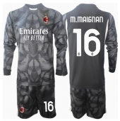 AC Milan Mike Maignan #16 Keeper Replika Hjemmedrakt Barn 2024-25 Langermet (+ bukser)