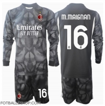 AC Milan Mike Maignan #16 Keeper Replika Hjemmedrakt Barn 2024-25 Langermet (+ bukser)
