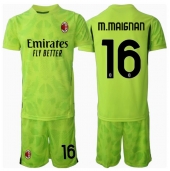 AC Milan Mike Maignan #16 Keeper Replika Tredjedrakt Barn 2024-25 Kortermet (+ bukser)