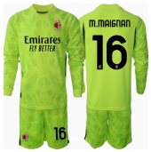 AC Milan Mike Maignan #16 Keeper Replika Tredjedrakt Barn 2024-25 Langermet (+ bukser)