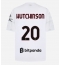 AC Milan Omari Hutchinson #20 Replika Bortedrakt 2026-27 Kortermet AC Milan Omari Hutchinson #20 Replika Bortedrakt 2026-27 Kortermet